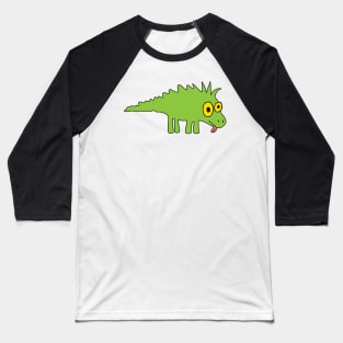 Derposaurus. Weird and adorable dinosaur design. Baseball T-Shirt